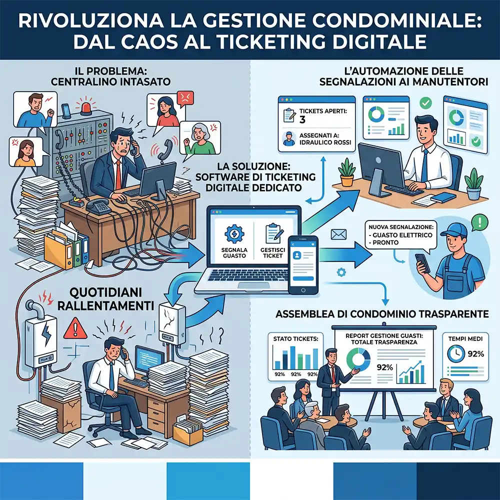 Gestione Guasti e Centralino: come l’Amministratore di Condominio ritrova il controllo